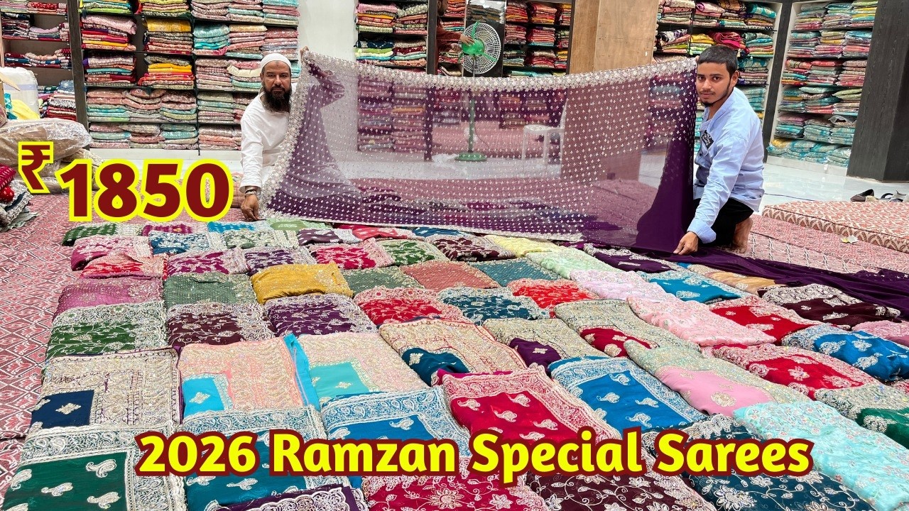 Ramzan Spl Wholesale Price Mei Single Piece Jimmy Choo Kewa Tissue Georgette Sarees Heavy Stone Work