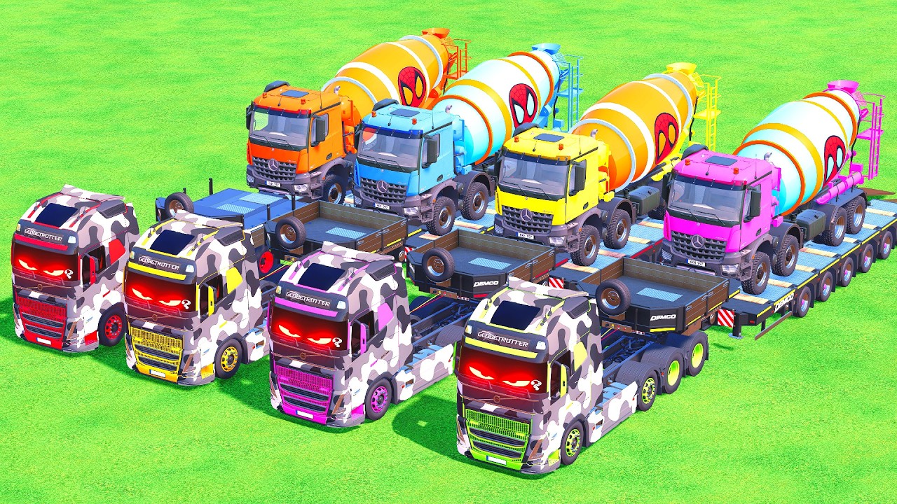 Transporting American Giant Mixer Trucks Ultimate Heavy-Haul Challenge! FS22 #13