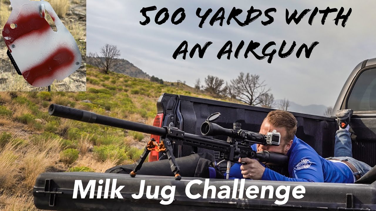 500 Yards With An AIRGUN?! The Milk Jug CHALLENGE: FX Dynamic .25 Cal Goes To Five HUNDRED!!