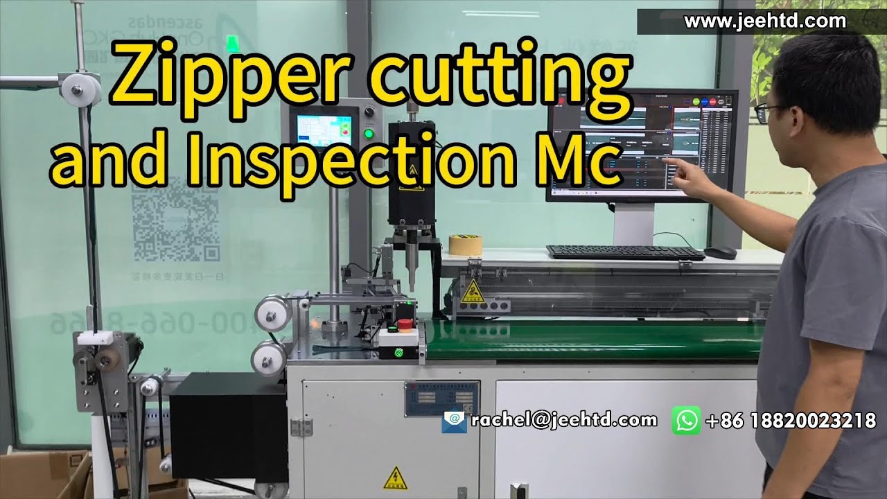 Zipper Defects Detection Machine / Zipper Cutting and inspection Machine