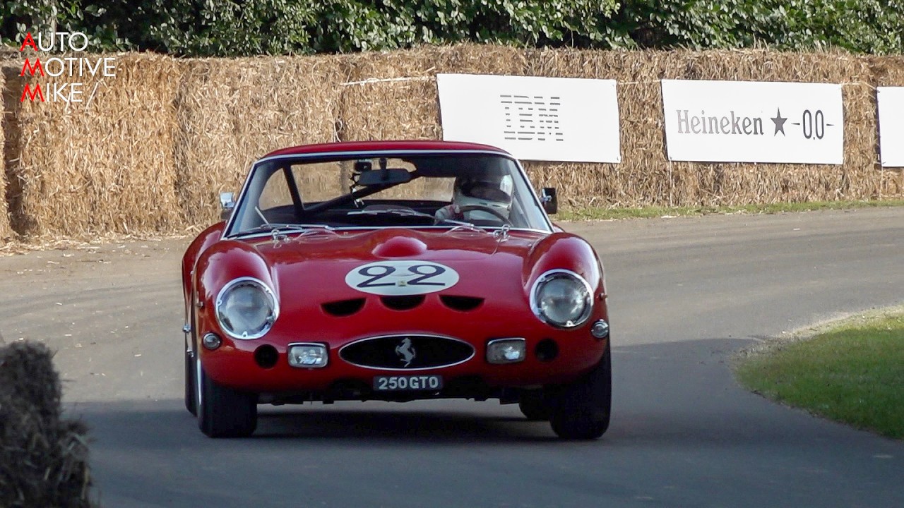 Nick Mason's $50 Million Ferrari 250 GTO in Action on the Hill Climb