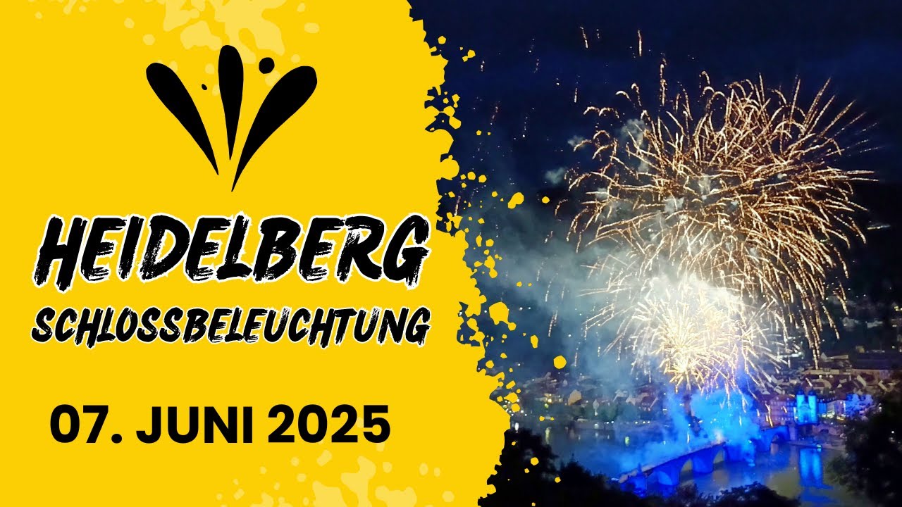 Heidelberger Schlossbeleuchtung 07. Juni 2025