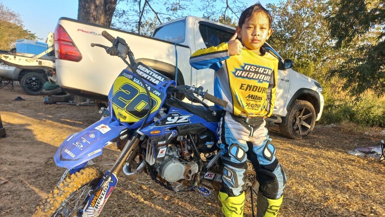 การซ้อมรถวิบากของน้องVanda 8 ขวบ 1วันกระโดดได้#อีสานโมโตแล่น #วิบาก #เอ็นดูโร่ #yz65