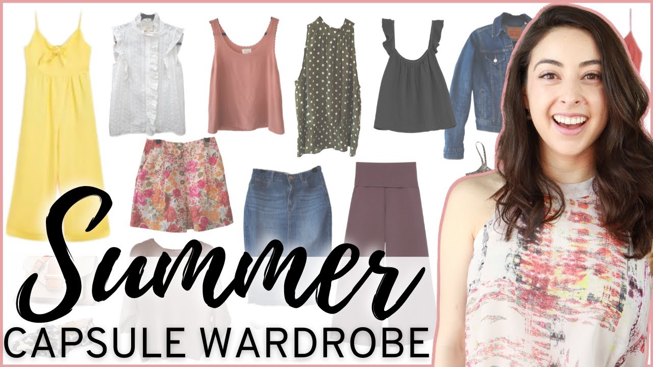 Summer 2021 Capsule Wardrobe | Minimalist Wardrobe with Color and Print!