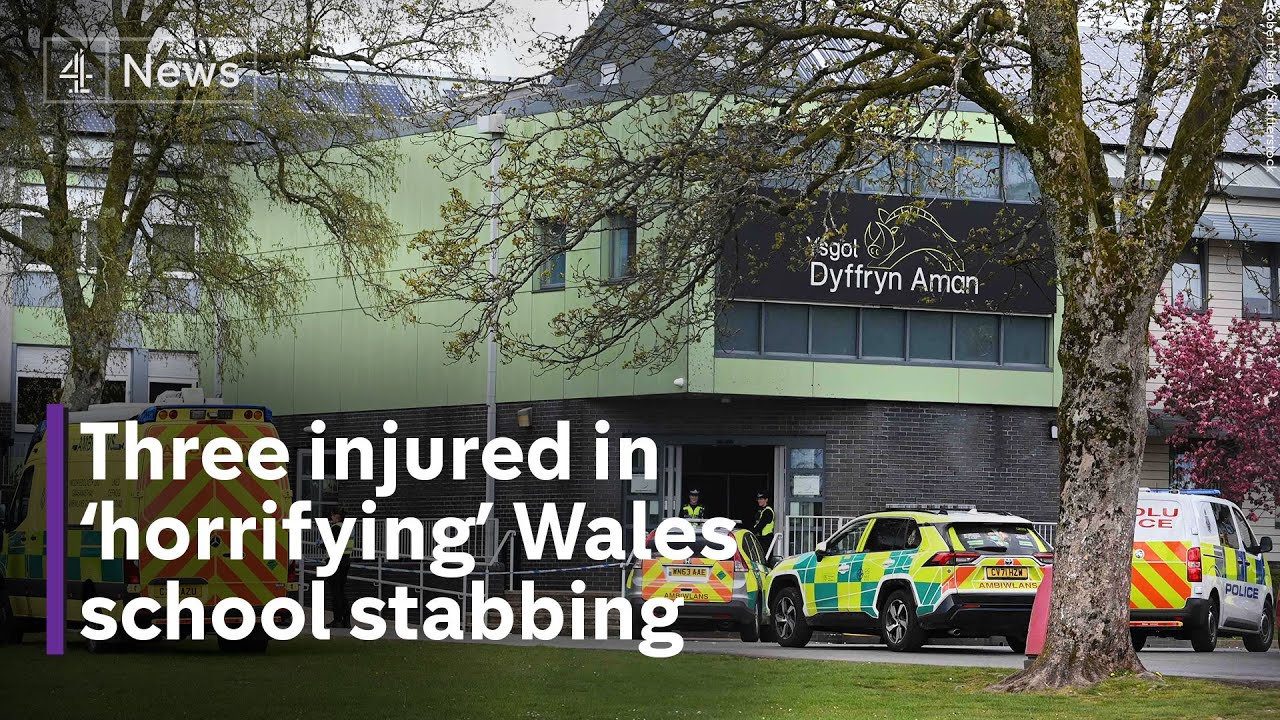 Teenage girl arrested after school stabbing in Wales