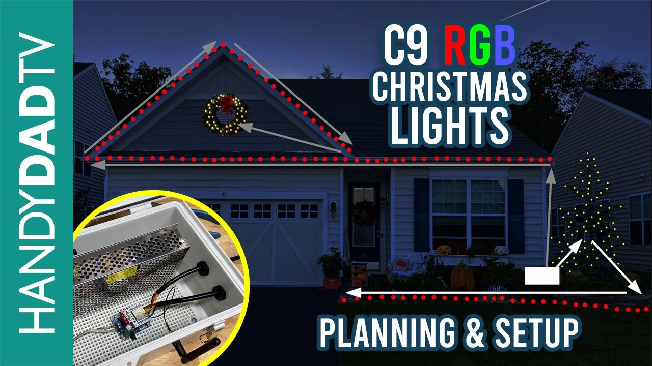 LED Christmas Lights - Planning and Setup