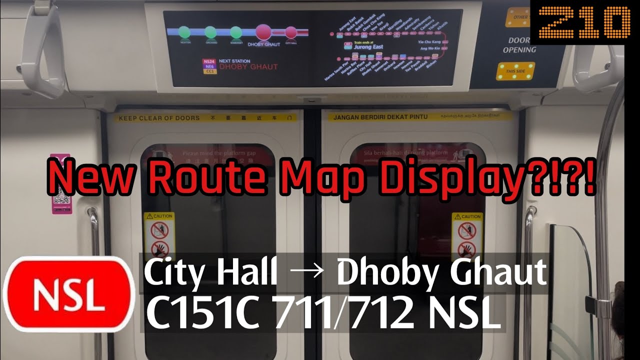 [SMRT][New Route Map Display] KSFC C151C [711/712][City Hall - Dhoby Ghaut]