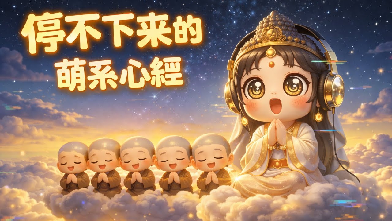 停不下來的萌系心經 🐱💗｜Too Happy to Stop &ndash; Kawaii Heart Sutra Loop