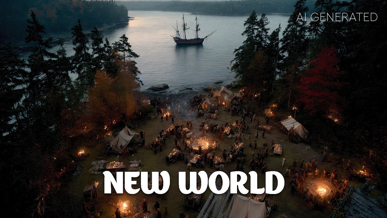 The Voyage of the Mayflower (1620). A New World | AI GENERATED
