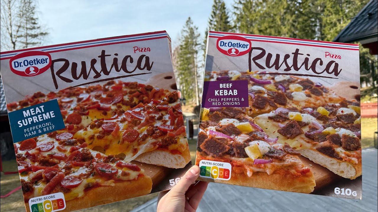 Fryspizza-test! Dr. Oetker Rustica Meat Supreme VS Beef Kebab