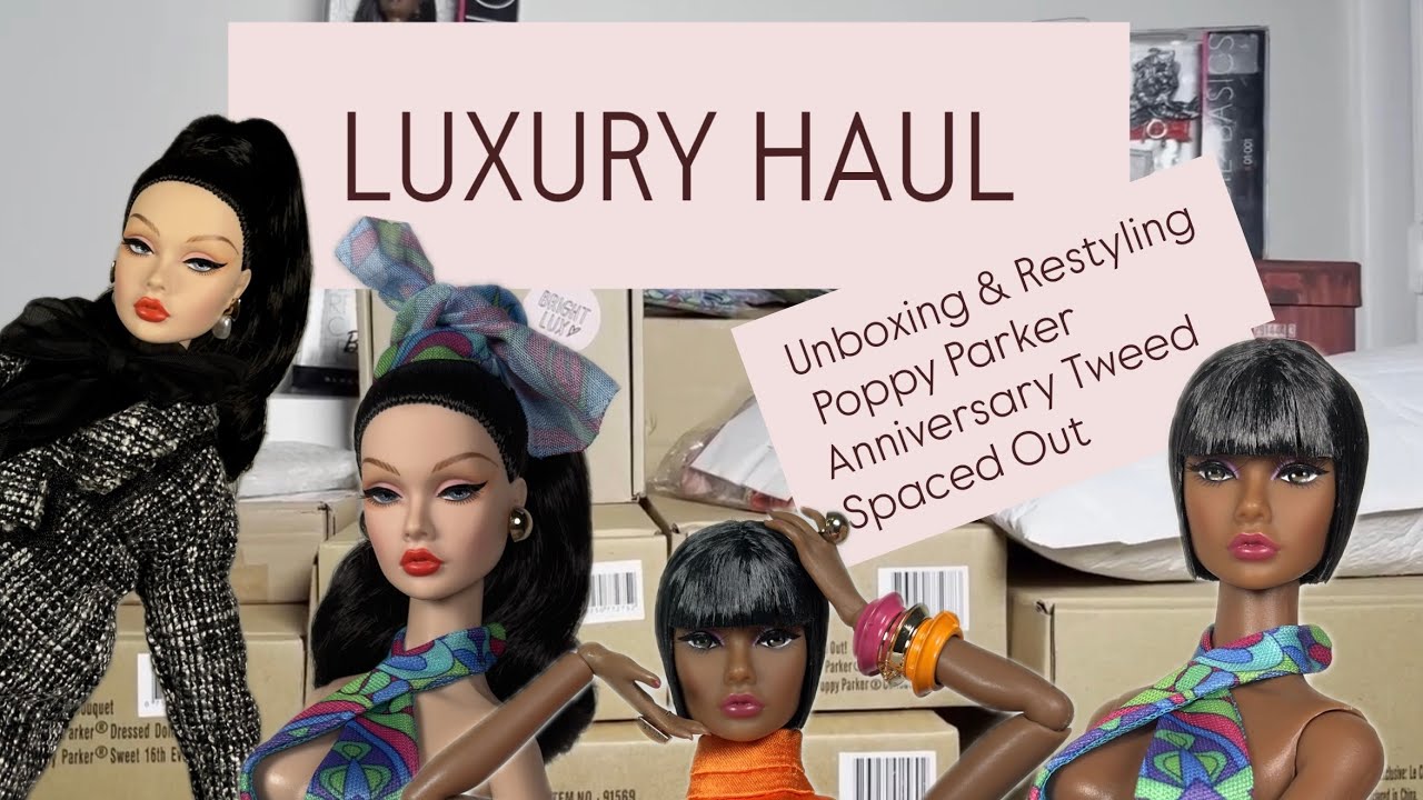 $$$ DOLL HAUL | unboxing Anniversary Tweed & Spaced Out + restyling 📸 | Barbie, Integrity Toys +more