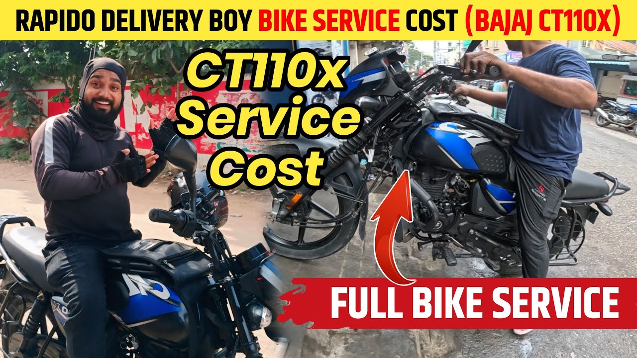 Bajaj CT110x Full Service Cost || Bike Service || CT110X || Indian Rider Azaad 