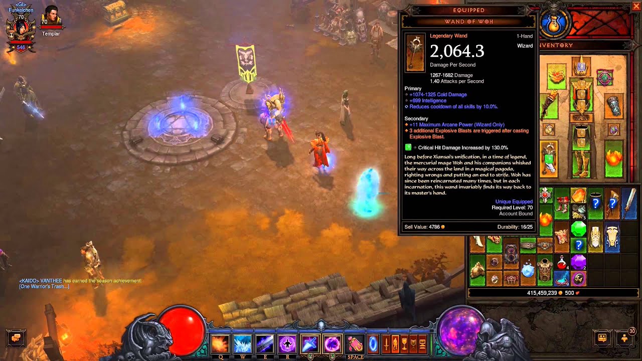 Diablo 3 2.1 Wizard Wand of Woh + Firebird Endgame Build [Buildguide + Gameplay] [GER]