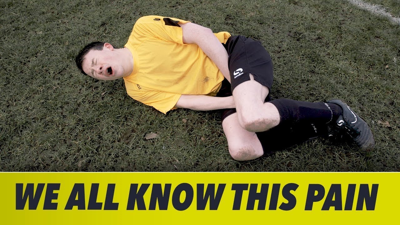GETTING HIT IN THE **** PLAYING FOOTBALL