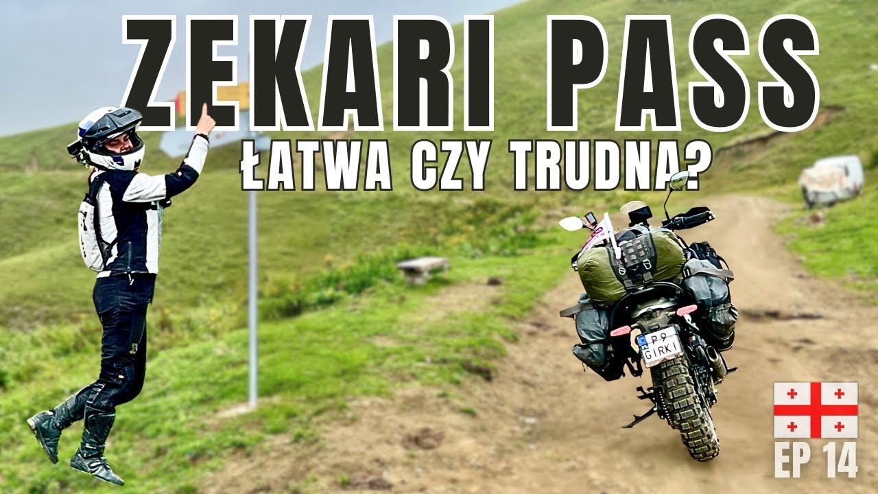 🇬🇪 Gruzja motocyklem | Offroadowa przełęcz Zekari Pass i twierdza Rabati - EP 14