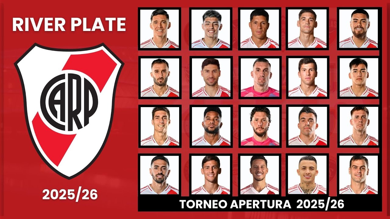 RIVER PLATE OFFICIAL SQUAD FOR SEASON 2025/26 ||Dresoccer