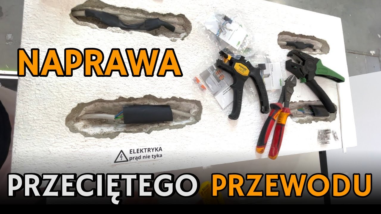 Naprawa przeciętego przewodu BEZ PUSZKI krok po kroku. Złączki przelotowe WAGO na targach ENERGETAB