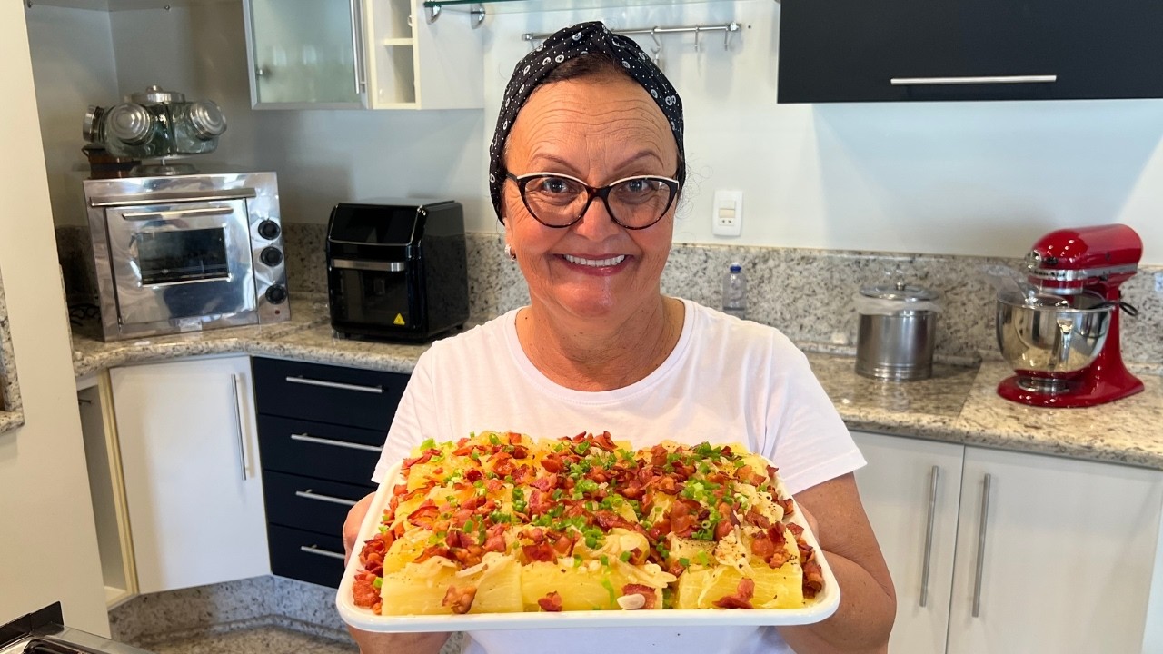 Salada de Mandioca Com Bacon | Delícias da Eleni
