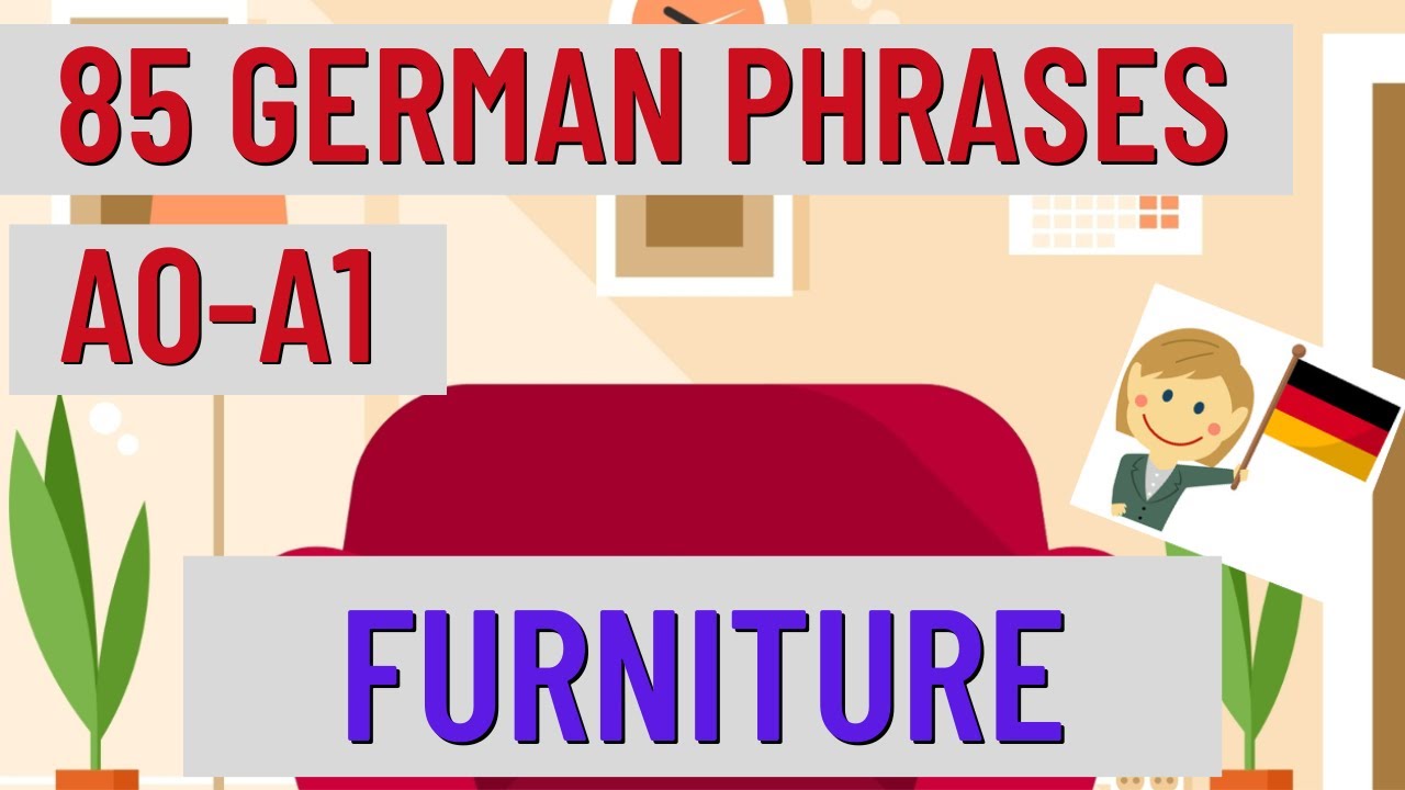Learn FURNITURE in German with subtitles [A0-A1]