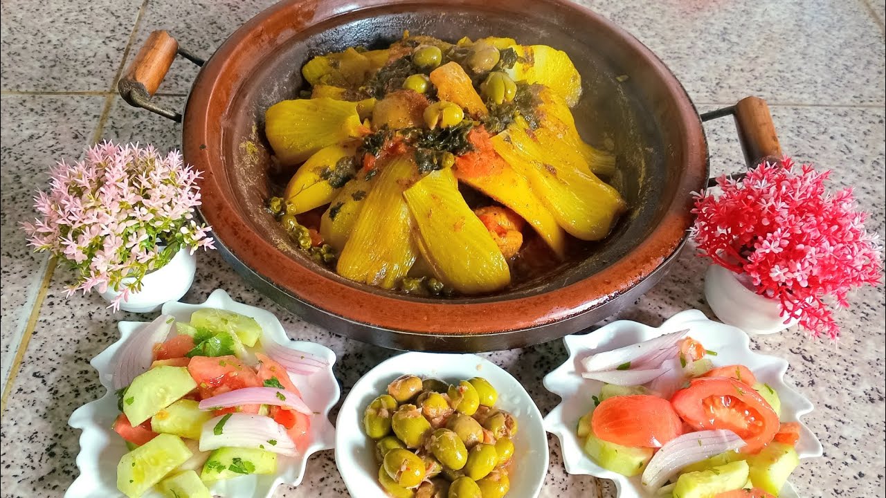 طاجين بالبسباس سريع التحضير و لذيذ المذاق ماتشبعوش منو 😋