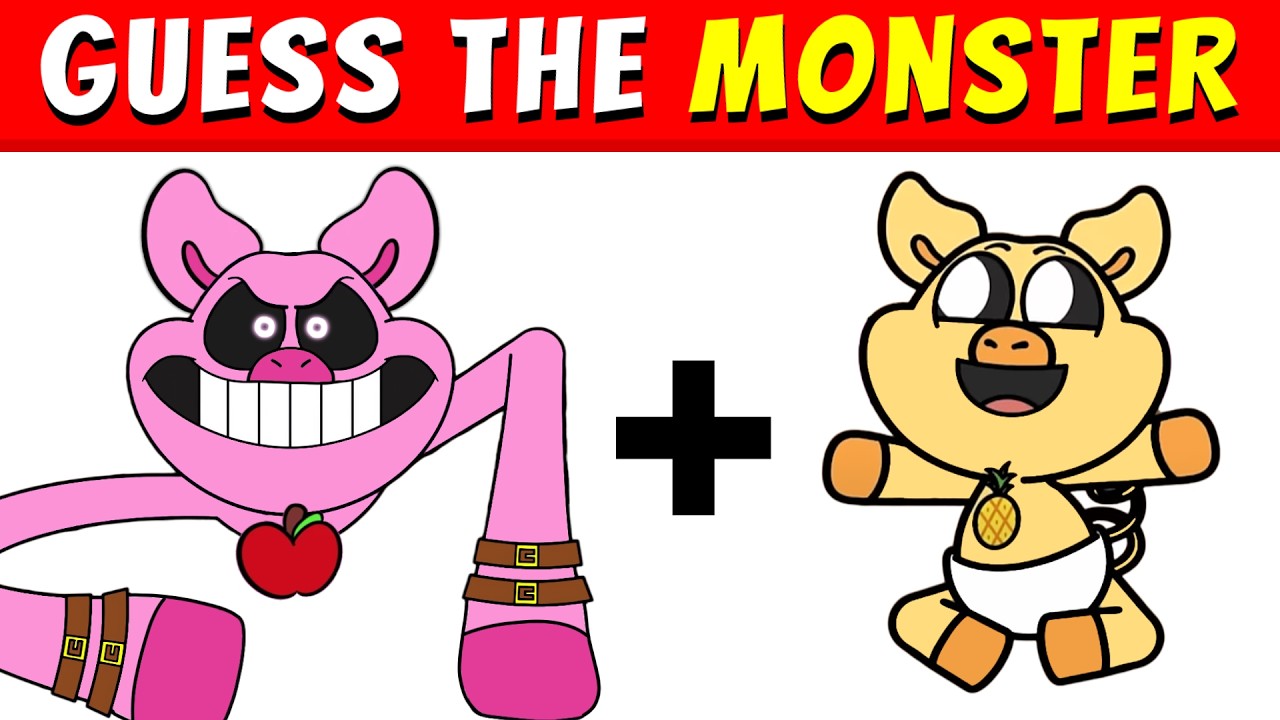 Piggy's Family!🐷🥰 Guess The MONSTERS (Smiling Critters) By EMOJI + VOICE  | Poppy Playtime Chapter 3