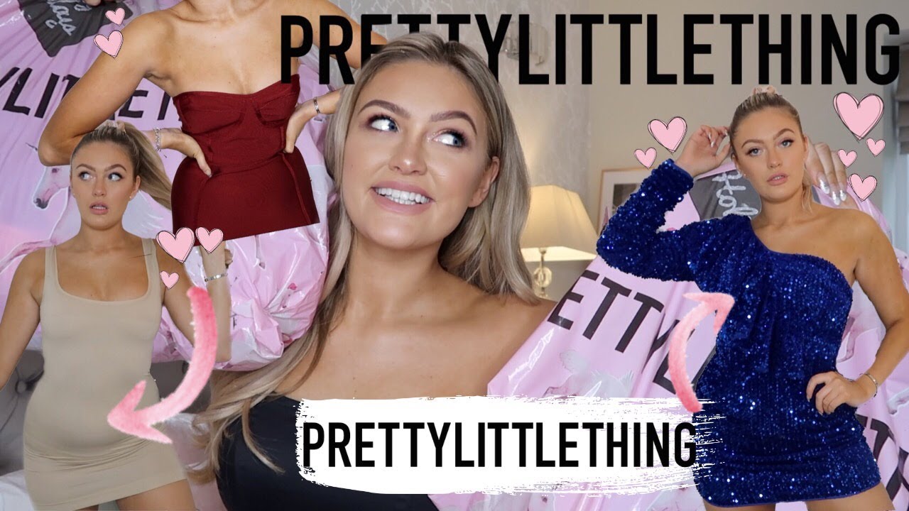 HUGE £500 PRETTY LITTLE THING TRY ON HAUL!!!! | NYE DRESSES & SALE!!!