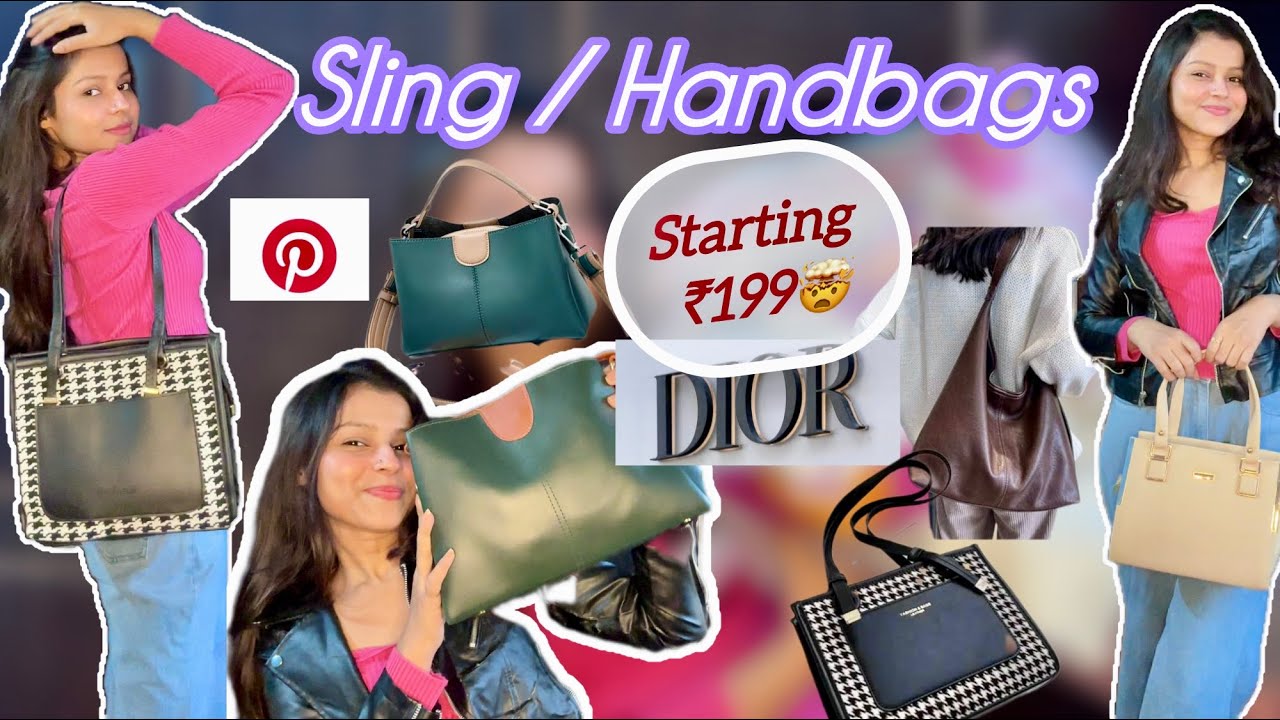 Viral Meesho Sling & Handbags Haul 🔥 | Pinterest Inspired Bags Starting ₹199 | Affordable Bags 