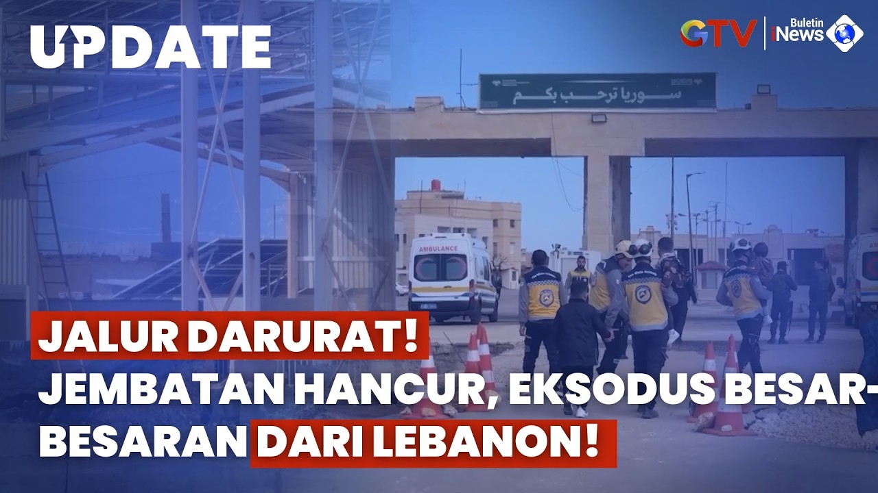 Perbatasan Al-Arida Dibuka Darurat! 65 Ribu Warga Tinggalkan Lebanon Tembus Reruntuhan Jembatan