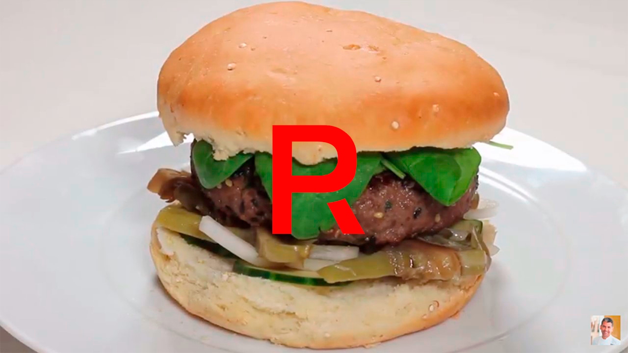 Hamburguesa de ternera con alcachofa confitada PACO RONCERO
