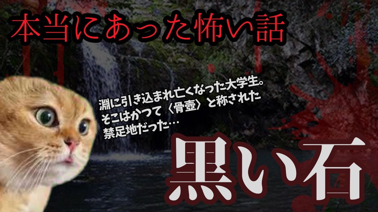 黒い石～本当にあった怖い話～【猫ミーム】【怖い話】【猫マニ】