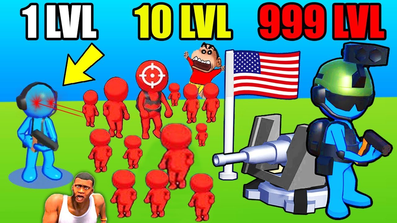 NOOB vs PRO vs HACKER in Fight For America with CHOP SHINCHAN and FRANKLIN