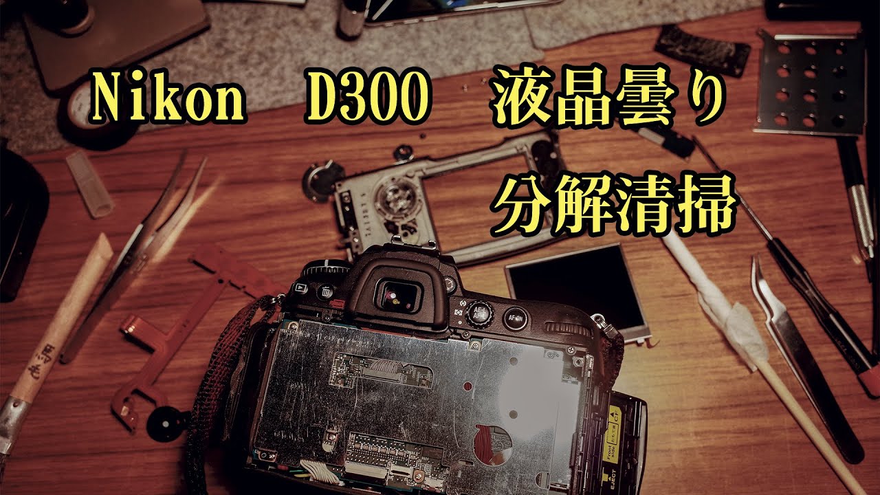 Nikon D300 液晶曇り 分解清掃