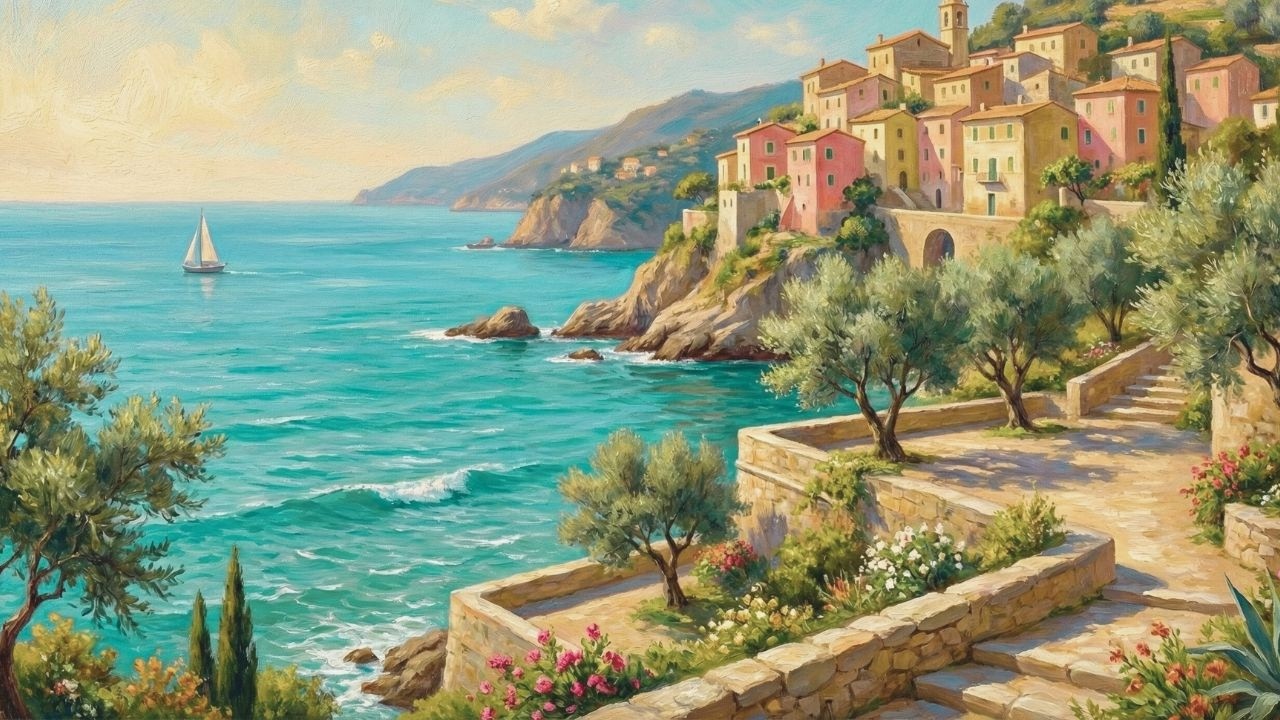 Sea of Serenity | Piano Inspired by Vivaldi | Classical Music for Relaxation | Painting Art for TV