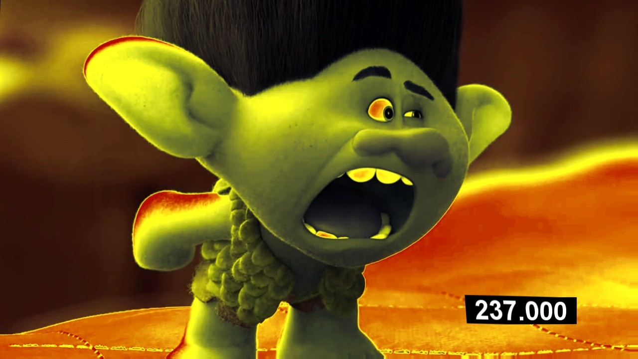 Trolls/ Branch HAPPY Shout🫣📢 | Remix Parody Sponsored Preview 2 - Extended 2001 effects