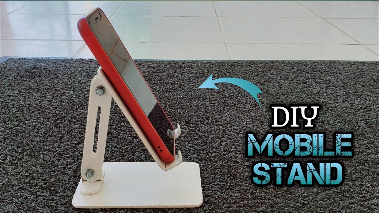 How to make a foldable mobile stand | PVC pipe is all you need