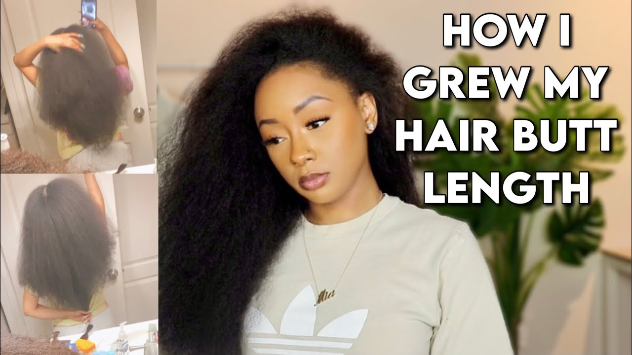 MY SECRET TO GROWING MY HAIR TO BUTT LENGTH | HOW TO GROW YOUR NATURAL HAIR