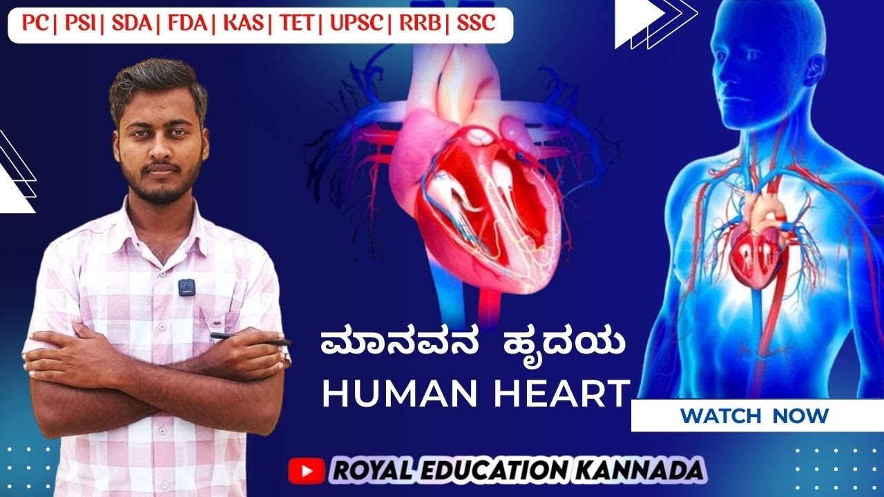 ಮಾನವ ಹೃದಯ | HUMAN HEART | ALL COMPITATIVE EXAMS / VIDEO -44