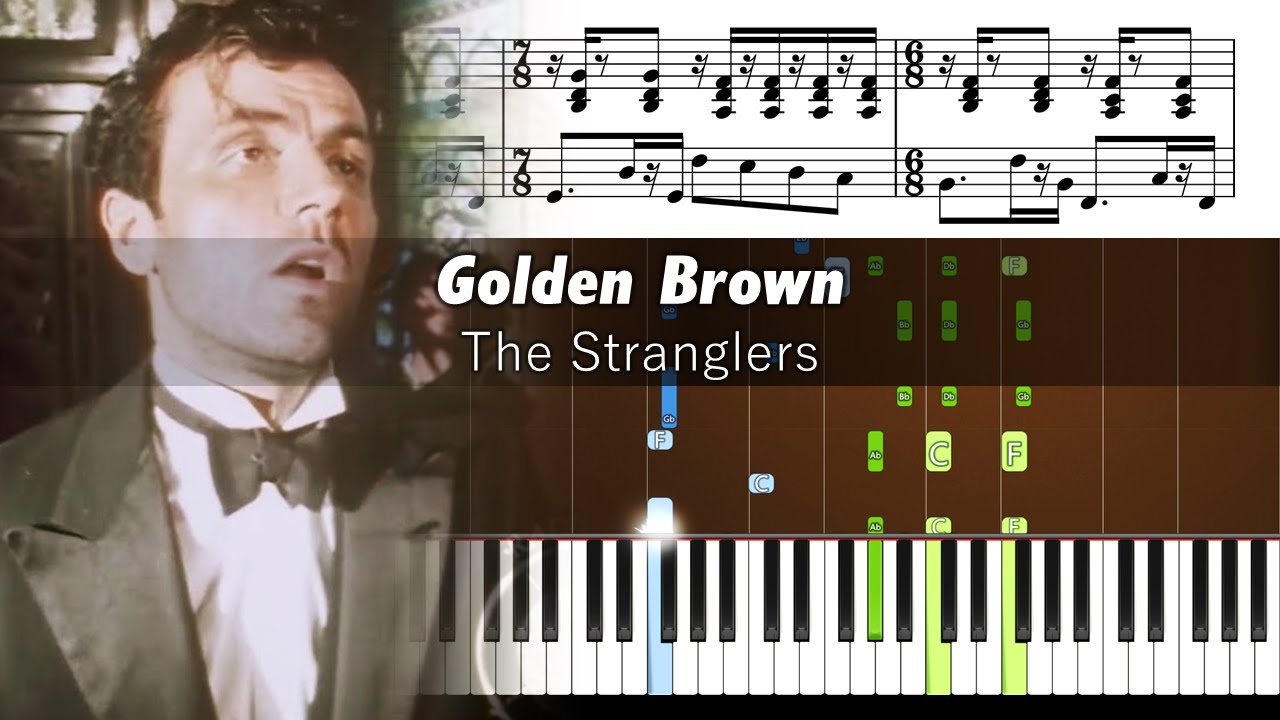 The Stranglers - Golden Brown - Accurate Piano Tutorial with Sheet Music
