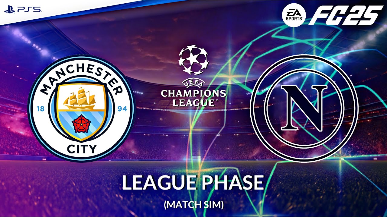 Man City - Napoli | Champions League 2025/26 (Match Sim) | FC 25