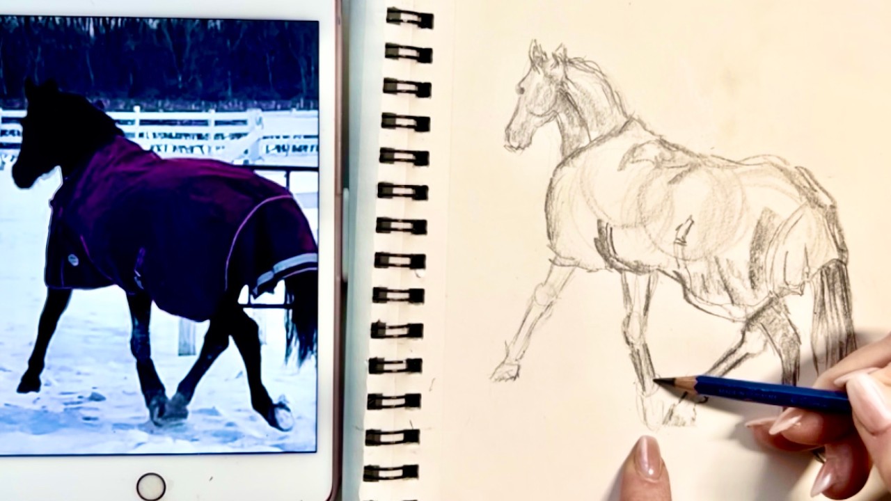 How to Draw Movement Without Overthinking (Using My Horse as the Example)