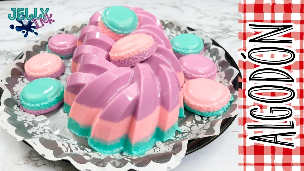 Gelatina de Algodón de Azúcar | Dulce de Algodón | Cotton Candy | Jelly Ink