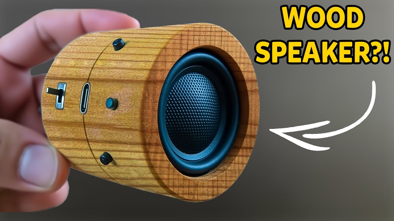 I Built a STEREO SPEAKER Inside a Piece of WOOD