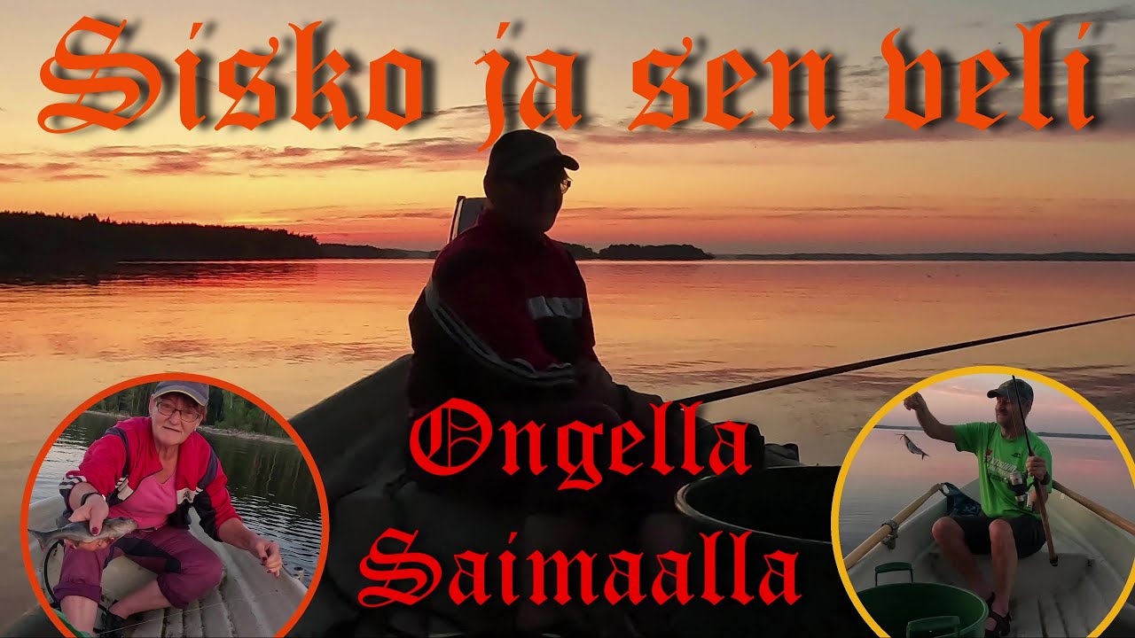 Sisko ja sen veli ongella Saimaalla kesällä 2025