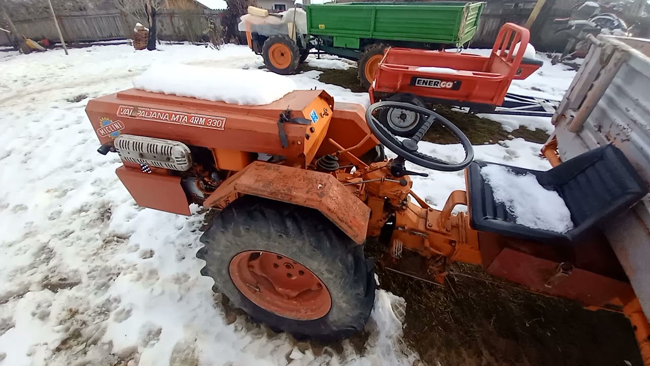 Valpadana 330 cu motor Lombardini LDA 672 30 cai. Pornire la -2° dupa 3 zile de ger si zapada
