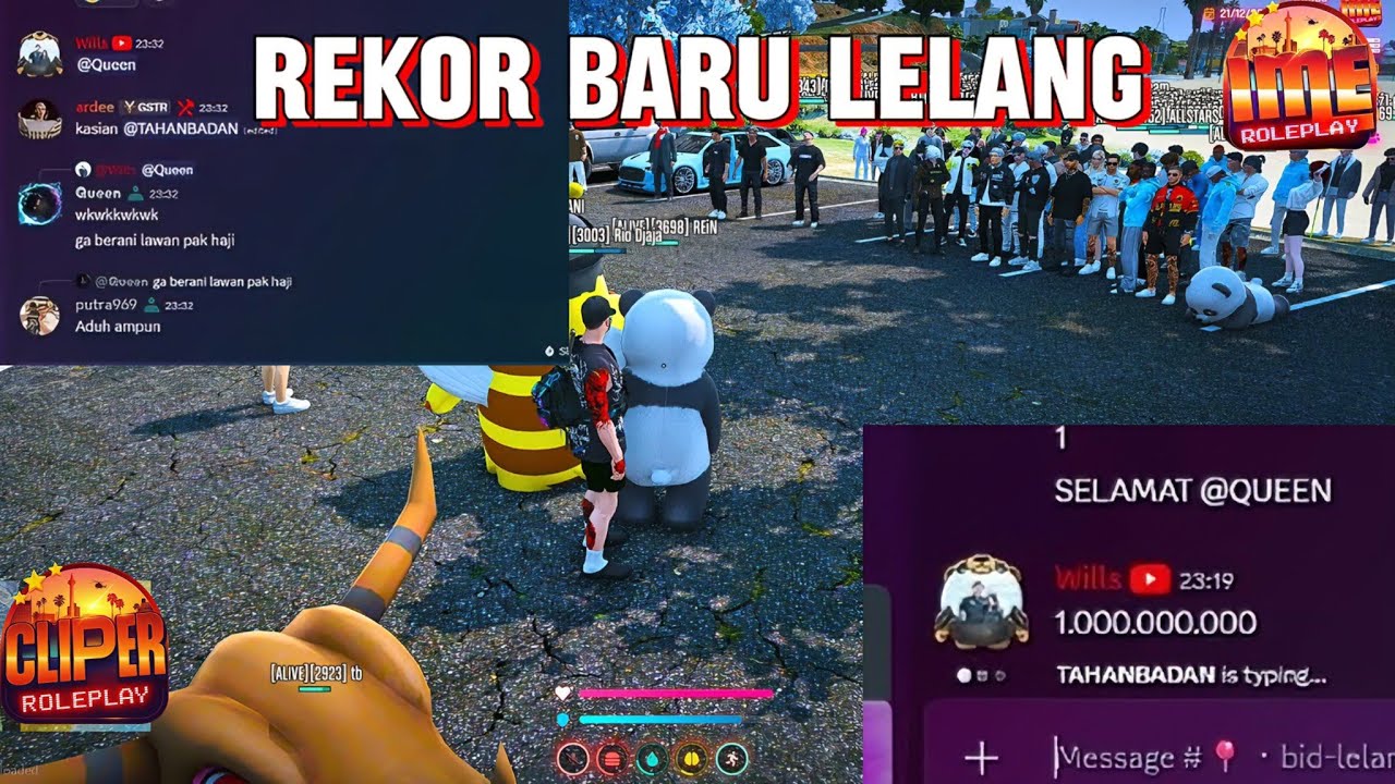 REKOR TERBARU LELANG DI SERVER IME! SAMPAI DISERANG CHEATER IRI...#imerp 