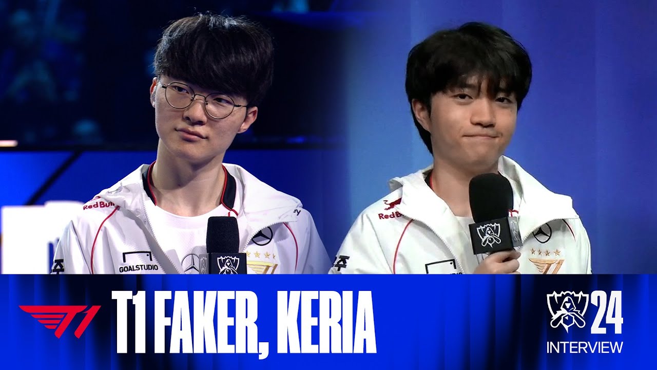 T1 Faker, Keria 인터뷰 | 10.19 | 2024 월드 챔피언십