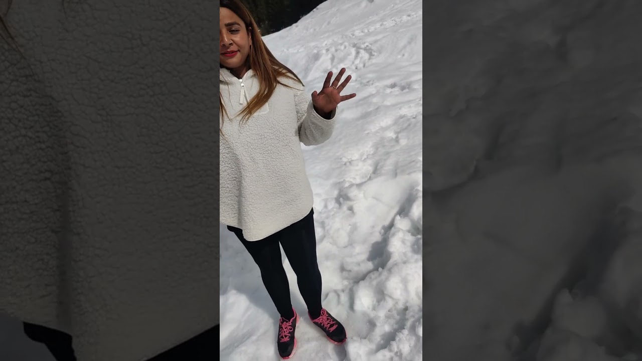 Eating Snow | Manali Snowfall | Label by Manpreet