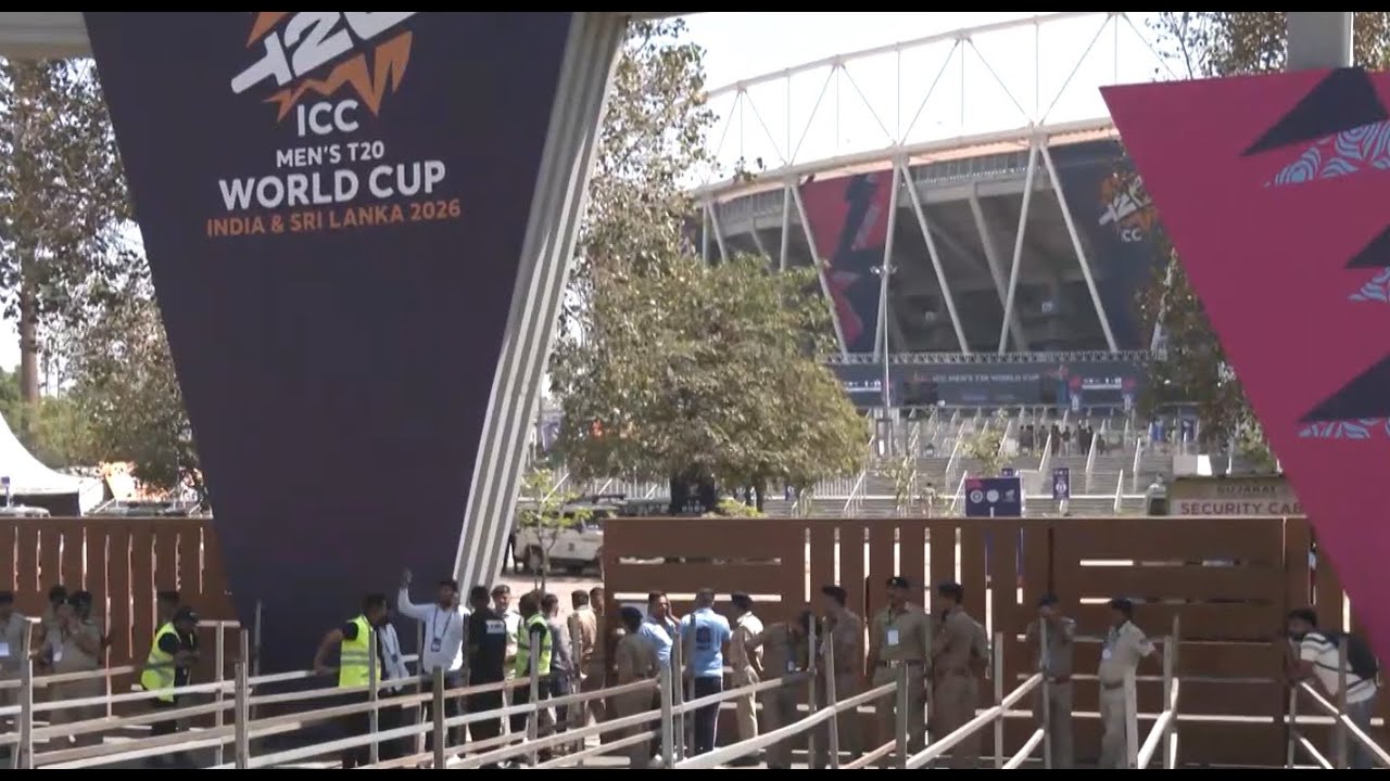 IND vs NZ - visuals from outside the Narendra Modi Stadium, Ahmedabad