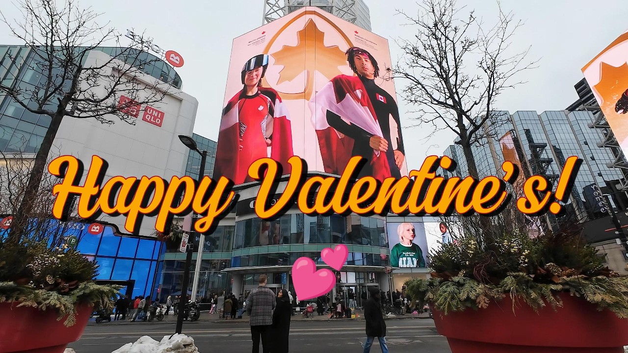 🇨🇦 Toronto Valentine’s Day Walk 🌨️ Post‑Snow 14 Feb 2026 | Family Day Long Weekend