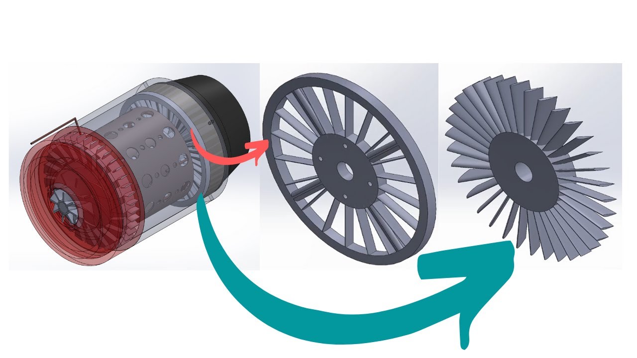 How to design a Jet Engine in SOLIDWORKS | Tamil | Part - 3